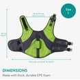thumbnail image 5 of Navaris Dog Swimming Life Jacket - Comfortable and Easy-to-Use Doggy Swim Vest - Adjustable Float Jacket Size for Perfect Fit - Bright Green Colour for Visibility - For Large Dogs, 5 of 7