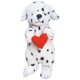 thumbnail image 1 of Perro dálmata con pecas de ojos soñolientos de 10 pulgadas con animal de peluche de corazón RINCO 23942896906, 1 of 1