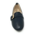 thumbnail image 3 of Victoria K Women's Faux Snake Skin With Gold Buckle Ballerina Flats, 3 of 5