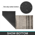 thumbnail image 7 of Rustic Tribal Black & White Farmhouse Moroccan Throw Rug - Soft, Low-Pile, Non-Slip & Washable Kitchen Rug with Rubber Backing - Perfect for Entry & Front Doors, 7 of 7