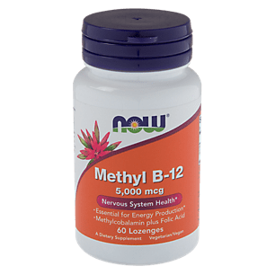 Methyl B12  Methylcobalamin Plus Folic Acid  5,000 MCG (60 Lozenges)