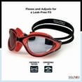 thumbnail image 3 of Dolfino Pro Performa Adult Swim Goggle - Red/Black, 3 of 6