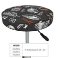 thumbnail image 4 of Bingfone13 Inch Padded Round Bar Stool Cover Cushion With Elastic Fabric Round Chair Seat - Japanese Sushi Hashi, 4 of 7