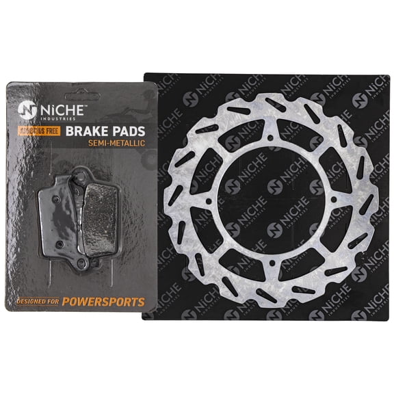 Niche Rear Right Brake Rotor Pad Kit for Honda 43105-KZ1-415 Motorcycle MK1006636