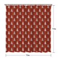 thumbnail image 5 of Red Christmas Tree Pattern Shower Curtain 72"x72" ,Bathroom Decorative Shower Curtains Set with 12 Hooks,Modern Waterproof Washable Shower Curtain, 5 of 6