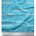 thumbnail image 1 of Soimoi Velvet Fabric Monuments Shirting Print Fabric by The Yard 58 Inch Wide, 1 of 1