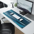 thumbnail image 2 of Blue Lake&nbsp;desk Mouse Padwaterproofno Slip&nbsp;for Office Home Work GamingmousepadsRubber Base Mousepad with Stitched Edges 31.5x11.8inches, 2 of 7