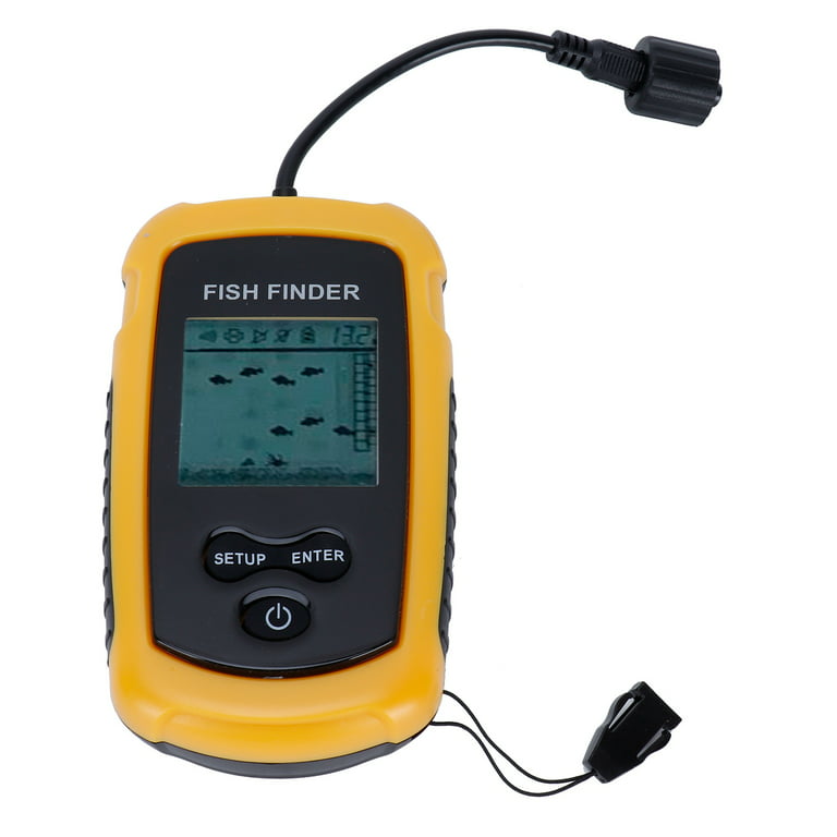 Portable Fish Detector, Sensitivity Sonar Fish Finder Handheld With  Backlight For Sea Fishing Ice Fishing For Boat Fishing Kayak Fishing 