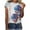 Blue, variant on OAVQHLG3B 4th of July Outfits for Women American Flag T Shirt Summer Tops for Women Tops Printe Casual Loose Fit Tee Shirts Blouse Print Round-neck Shirt