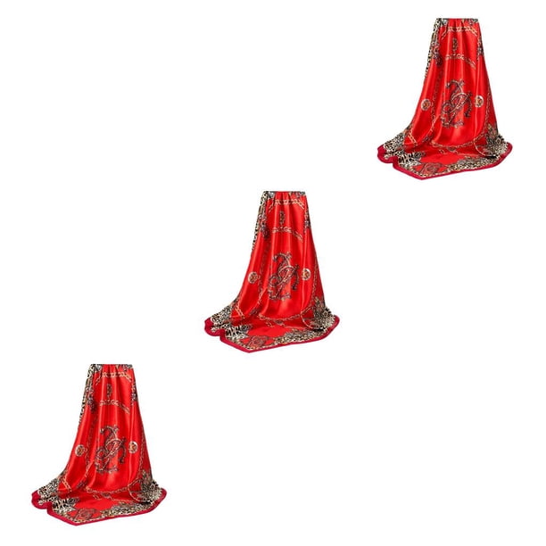 Sonducket Bufanda de satén a la moda de verano para mujer, chal portátil, regalos de cumpleaños, accesorio de adorno para el trabajo diario Type1 NO1