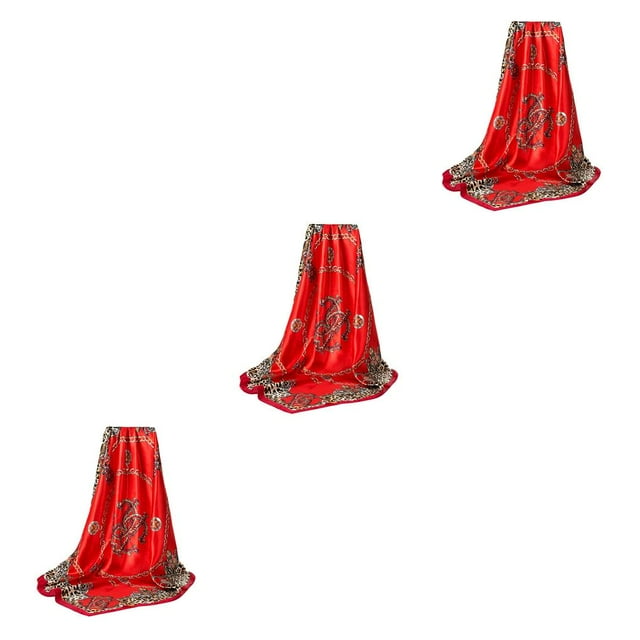 Sonducket Bufanda de satén a la moda de verano para mujer, chal portátil, regalos de cumpleaños, accesorio de adorno para el trabajo diario Type1 NO1