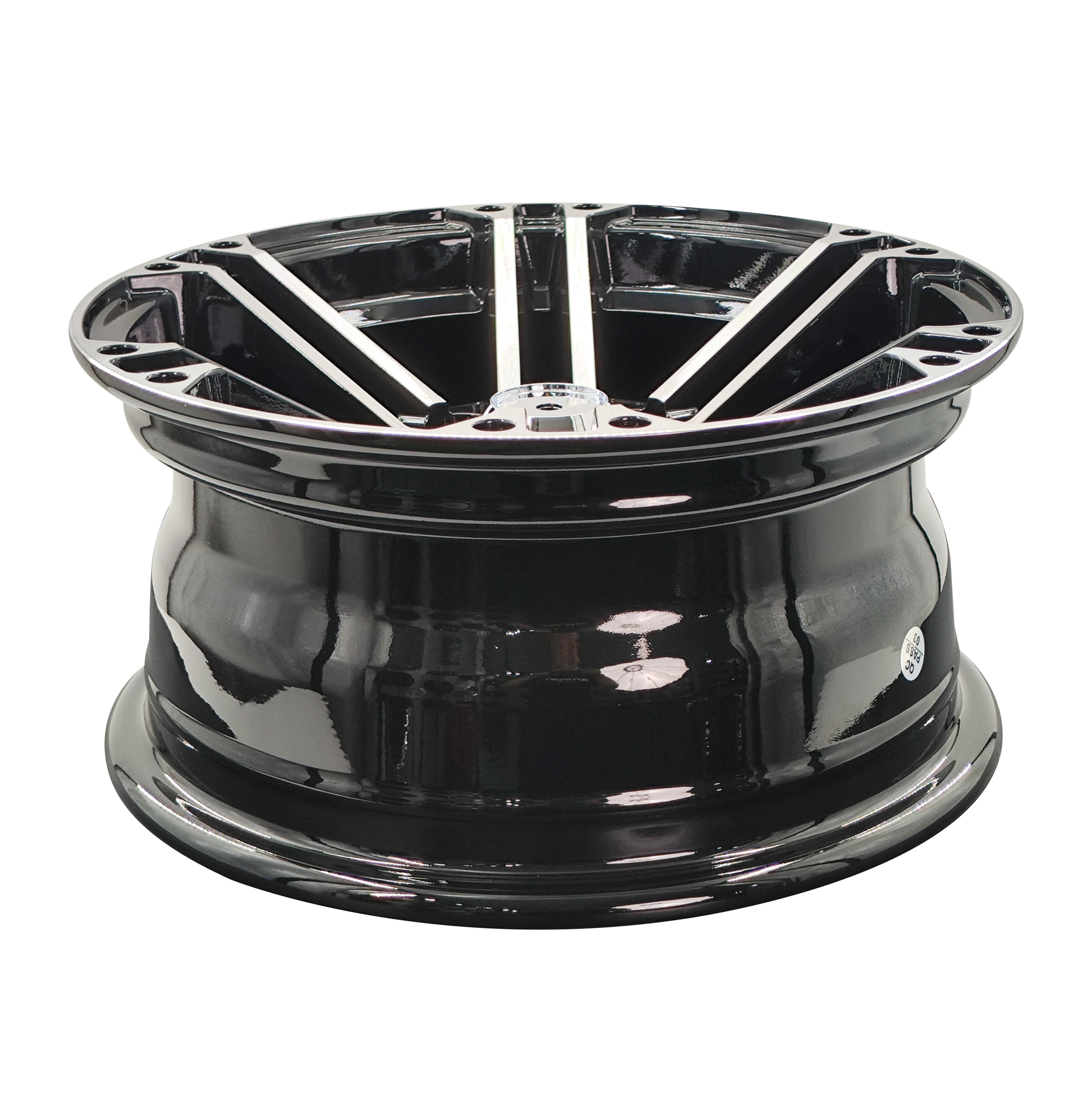 FUDA INDUSTRIES 13 x 6 Inch Black Alloy Aluminum Universal Wheel Rim  4 Lug 4x100, 4x114.3