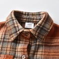 thumbnail image 4 of LYMAYTER Toddler Kids Button down Plaid Shirt for Boys 1-7 Years Old Super Cozy Flannel Plaid Shirt Jacket, 4 of 9