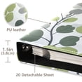 thumbnail image 3 of FORMRS 3 Ring Photo Album 4"x6" Self Adhesive Large Capacity PU Leather Cover, Retro Flower Print, 3 of 7