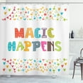 thumbnail image 1 of Ambesonne Wording Shower Curtain, Magic Happens, 69"Wx84"L, Multicolor, 1 of 3