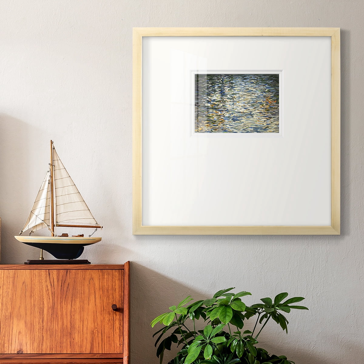Water Reflections-Premium Framed Print