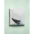 thumbnail image 3 of Pastell Jumping Whale Sweatshirt Women's -Ashvin Harrison Designs, Female Large, 3 of 4