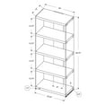 thumbnail image 4 of Monarch Bookshelf, Bookcase, Etagere, 5 Tier, 60H, Office, Bedroom, 4 of 4