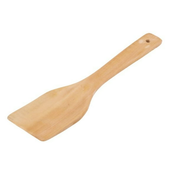 DEELLEEO Kitchenware Wooden Wood Flat Cooking-Serving Spatula Spoon Paddle Spoon Beige