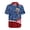 American Flag Stars, variant on Eagle America 250 Men's Short Sleeve Casual Shirt, Quick Drying Moisture Wicking Men's Short Sleeve Shirt Men's Short Sleeve Button Shirt for Beach Travel