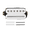 White 50mm, variant on LOOKSEVEN Electric Guitar Humbucker Blade/Hex Screw Adjusting Dual Coil Guitar Pickup- White 50mm