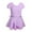 Purple, variant on Gyratedream Girls Ballet Leotards Short Sleeve Leotard with Skirt Dance Dress Kids Gymnastic Ballerina Outfit Dress