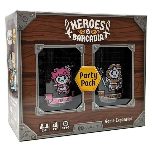 Rollacrit: Heroes of Barcadia Board Game: Party Pack Expansion