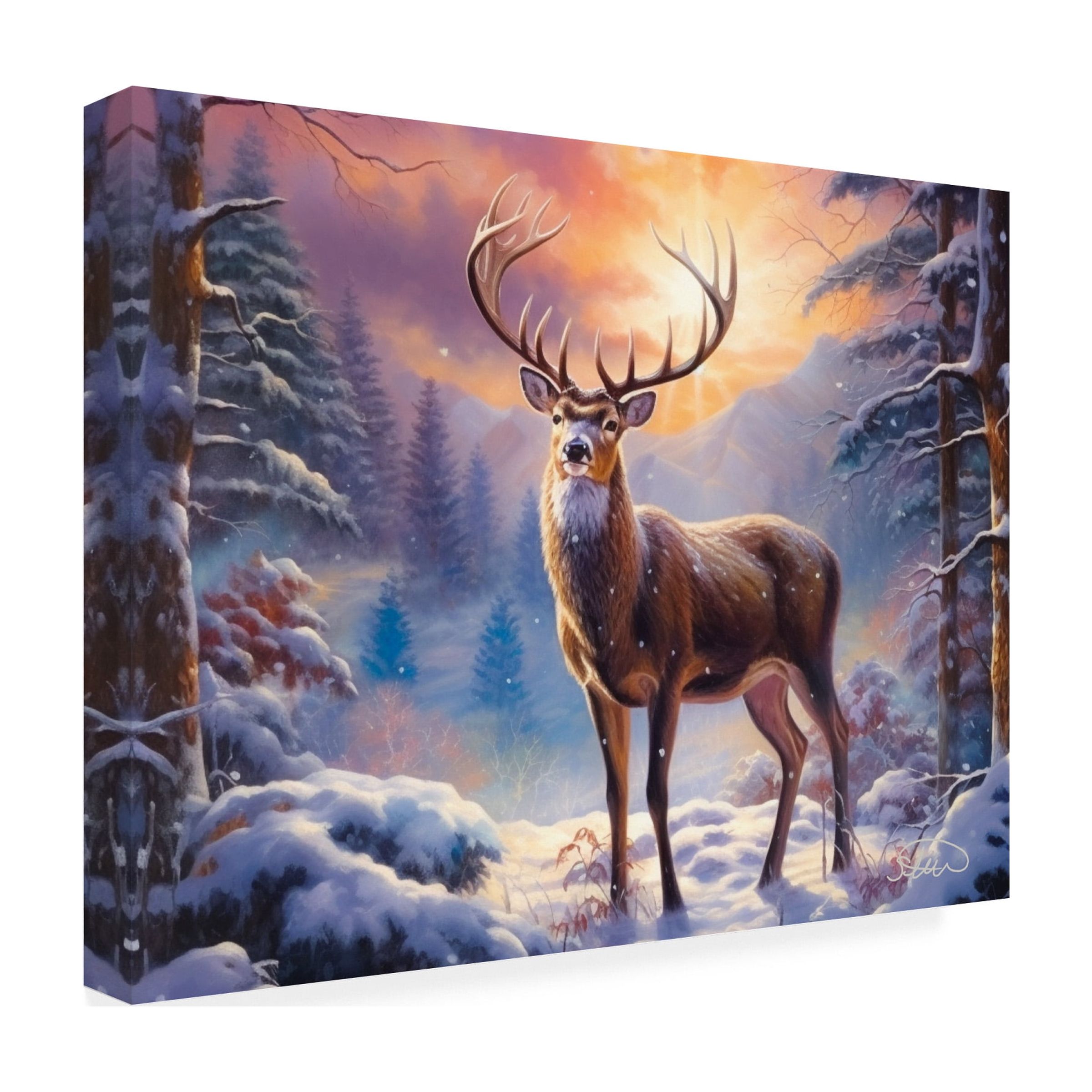 Canvas Wall Art - Stewart 'The Father' Wall Art for Living Room, Bedroom, or Office DÃ©cor by Trademark Fine Art - 24 x 18 Inches