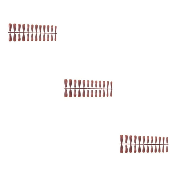 Seitruly 24 piezas Extra largas Prensa en uñas Artificial DIY Sólido Duradero Resistente a los arañazos Uñas acrílicas para salones de manicura Arte Type1 NO1 Seitruly CBP355649