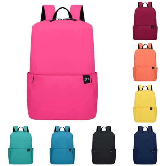 XINXIAOO Student Backpack with Solid Color Design, Lightweight Comfortable Shoulder Straps for Outdoor Travel