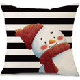 thumbnail image 2 of Fundas de almohada navideñas de 18 x 18, juego de 4 decoraciones navideñas Merry Christmas Believe Santa Clau, 2 of 5