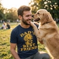 thumbnail image 4 of Mens Funny T Shirts Dads Best Friend Sarcastic Dog Graphic Novelty Fathers Day Tee for Men Graphic Tees, 4 of 9