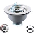 thumbnail image 1 of Kitchen Sink Strainer Stainless Steel Kitchen Sink Basket Sink Plug (114mm), 1 of 5