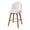 White, variant on Hawsaiy Modern Swivel Bar Stools Set of 2, 26" Counter Height Bar Stools with Back, Upholstered Chenille Bar Chairs, Solid Wood Legs Kitchen Island Stools with Footrest, White