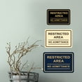 thumbnail image 2 of Signs ByLITA Classic Framed Restricted Area No Admittance Sign (Navy Blue / White) - Small, 2 of 6