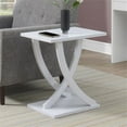 thumbnail image 3 of Pemberly Row Criss-Cross Chairside End Table in White Wood Finish, 3 of 15