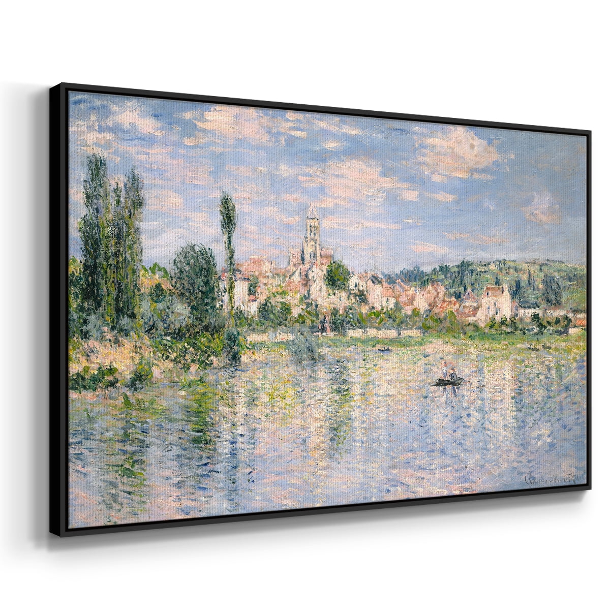 Vintage Landscape-CXXV By Wexford Home Framed in Black Wood Gallery Wrapped Canvas 27 in. x 41 in.