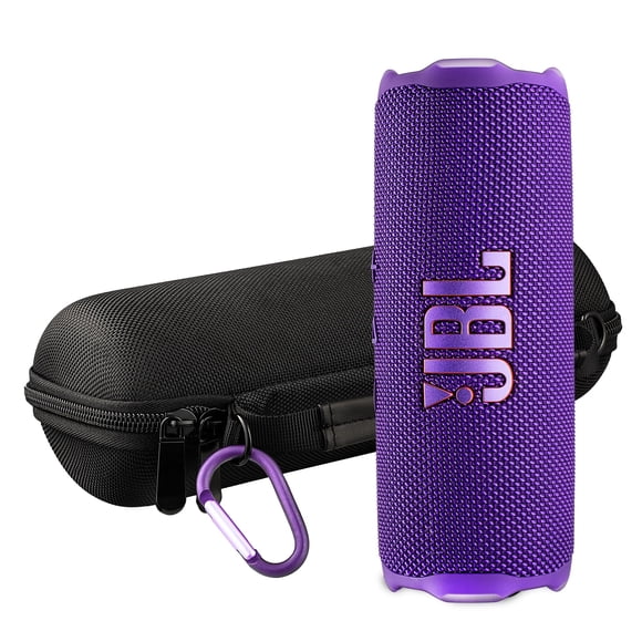 Bocina Bluetooth JBL Flip 7 Morada Impermeable con Estuche Protector