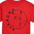 thumbnail image 3 of Pokémon - Pikachu Circle - Men's Short Sleeve Graphic T-Shirt, 3 of 5