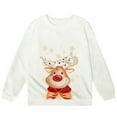 thumbnail image 4 of HNMKIU Sweatshirts Col Rond Filles Automne et Hiver Imprimé de Noël Col Rond Manches Longues Décontracté Sans Capuche, 4 of 4