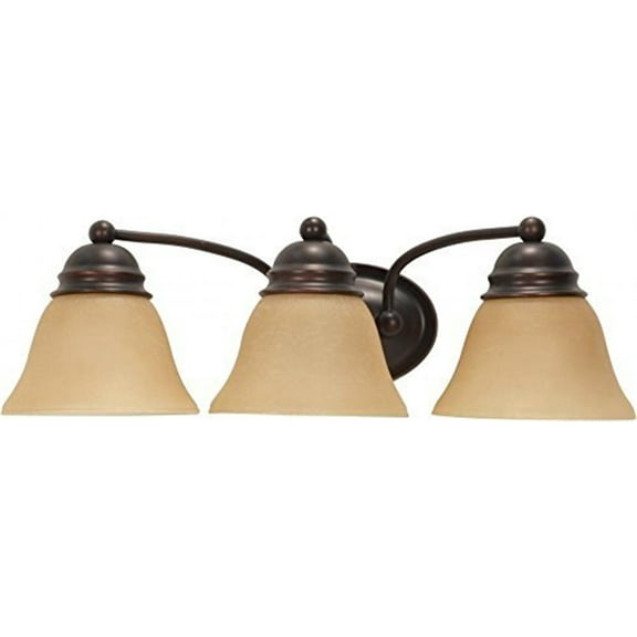 Nuvo 60-1272 - Empire  3 Light  21"  Vanity  w/ Champagne Linen Washed Glass