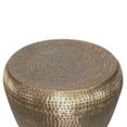 thumbnail image 6 of Simpli Home Preston 22 inch Wide Modern Industrial Metal Side Table in Antique Gold, Fully Assembled, 6 of 6