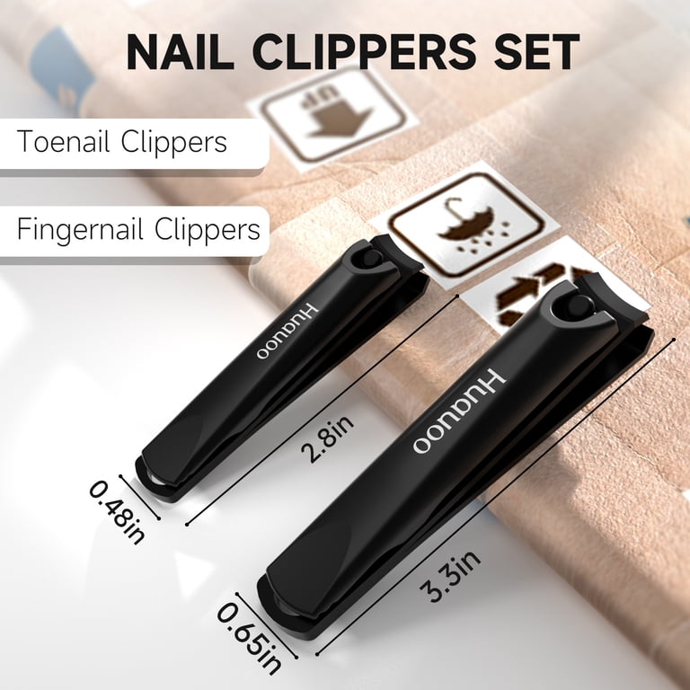 Huauoo Nail Clipper Set, Stainless Steel, 2-Piece photo 6