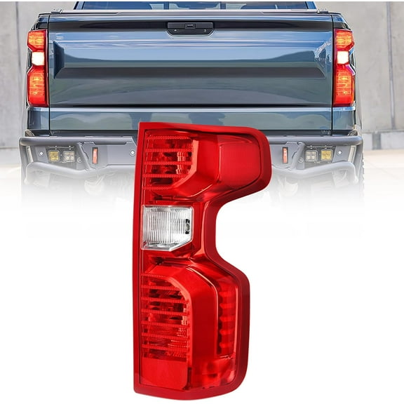 Nilight Taillight Assembly Compatible with 2019 2020 2021 2022 2023 2024 Chevy Silverado 1500 2020-2024 Silverado 2500HD 3500HD Rear Lamp Replacement OE Style Passenger Side