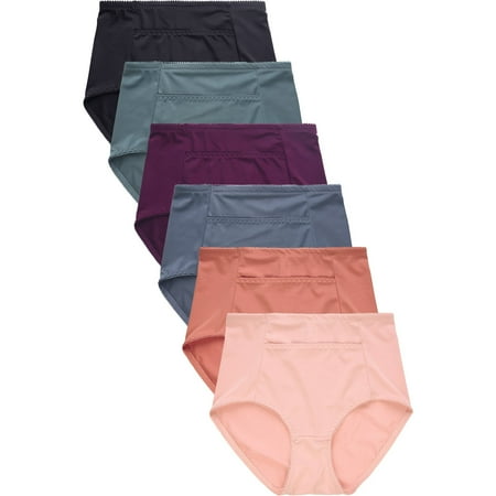 247 Frenzy Women s Essentials PACK OF 6 High Rise Girdle Shapewear Control Panty Underwear GL7172