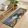 thumbnail image 4 of Wobogo Sunflower Black Cat Bedside Long Rug Delicate and Soft Modern Indoor Area Decor Non Slip Carpet for Bed Room Corridor Entrance Balcony, 4 of 8