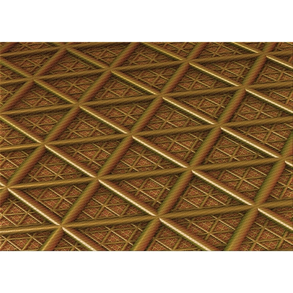 Ahgly Company Indoor Rectangle Patterned Sedona Brown Area Rugs, 3' x 5'