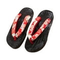 thumbnail image 2 of Redempat Japanese Clogs Slippers Geta Sandals Flops for Men Women Trendy and Lightweight Red Round Size 40 1Set, 2 of 6
