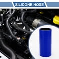 thumbnail image 2 of Unique Bargains 1 Set 60mm 2.36" ID 150mm 5.91" Length 0 Degree Black Blue Car Silicone Hose with Clamps Universal, 2 of 7
