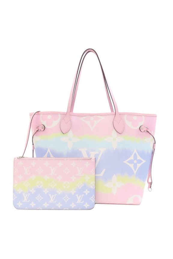 Pre-Owned Louis Vuitton M45270 Neverfull MM Escal Tote Bag in Calfskin Leather for Women